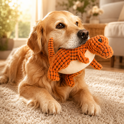 Plush Dinosaur Squeaky Toy