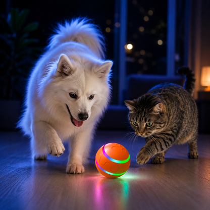 USB Rechargeable Interactive Intelligent Rolling Ball Toy