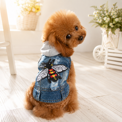 Dog Denim Jacket Vest