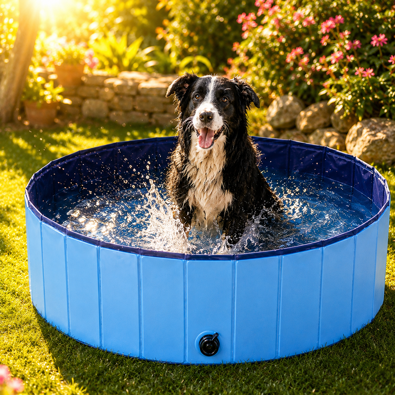 Foldable Dog Swimming Pool & Bath Tub