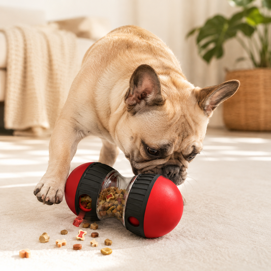 Interactive Treat-Dispensing Dog Puzzle Tumbler Toy