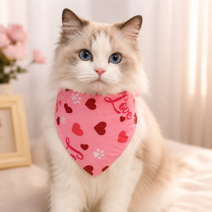 Valentine's Day Pet Saliva Towel