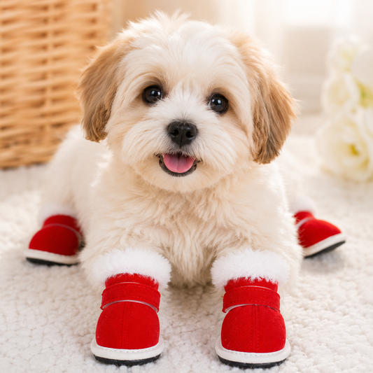 Christmas Red Shoes for Pets