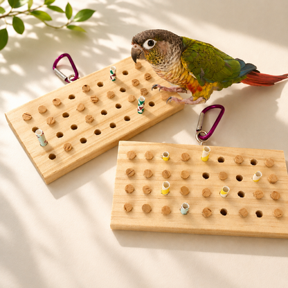 Wooden Activity Keyboard Toy for Birds