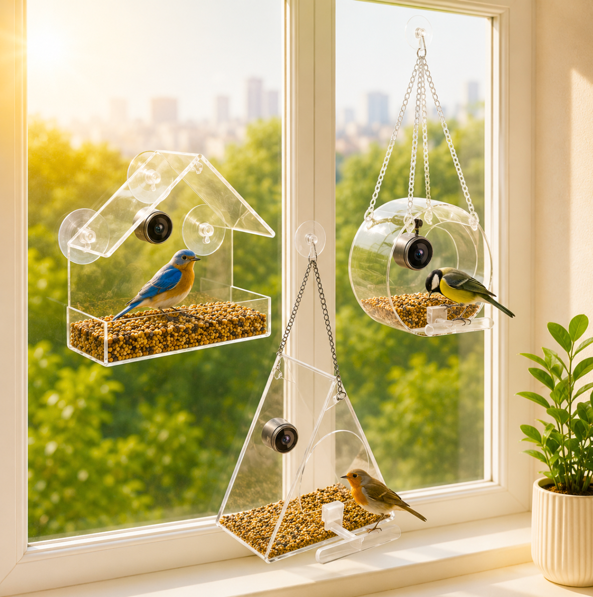 Bird Clear View HD Camera Smart Feeder