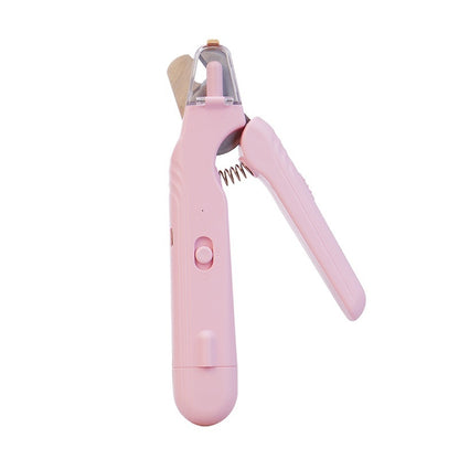 2-in-1 Pet Nail Clipper with LED Light