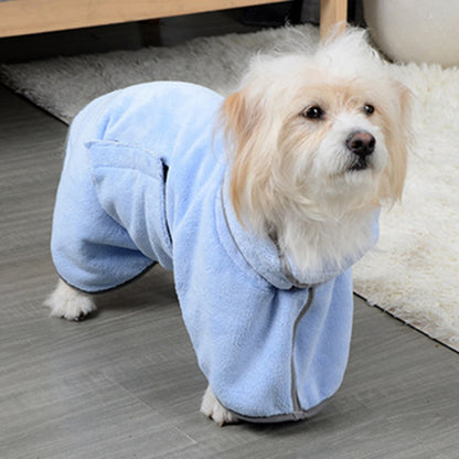 Quick-Drying Microfiber Pet Bathrobe Towel