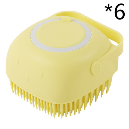 Silicone Pet Bath Massage Glove Brush