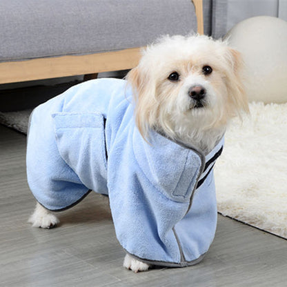 Quick-Drying Microfiber Pet Bathrobe Towel