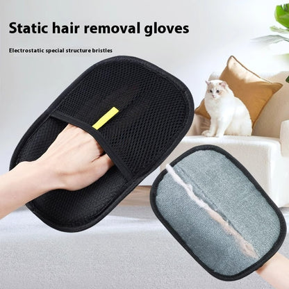 Pet Grooming & De-shedding Glove for Dogs, Cats & Rabbits