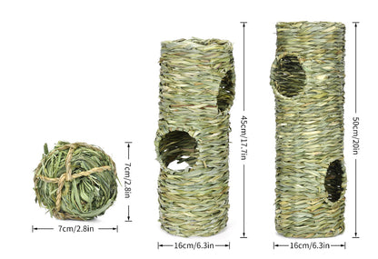 Small Pet Tunnel Hideout & Enrichment Shelter