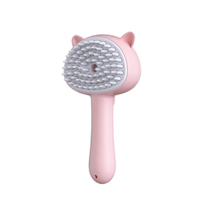 Multifunctional Self-Cleaning Grooming Brush with Mist