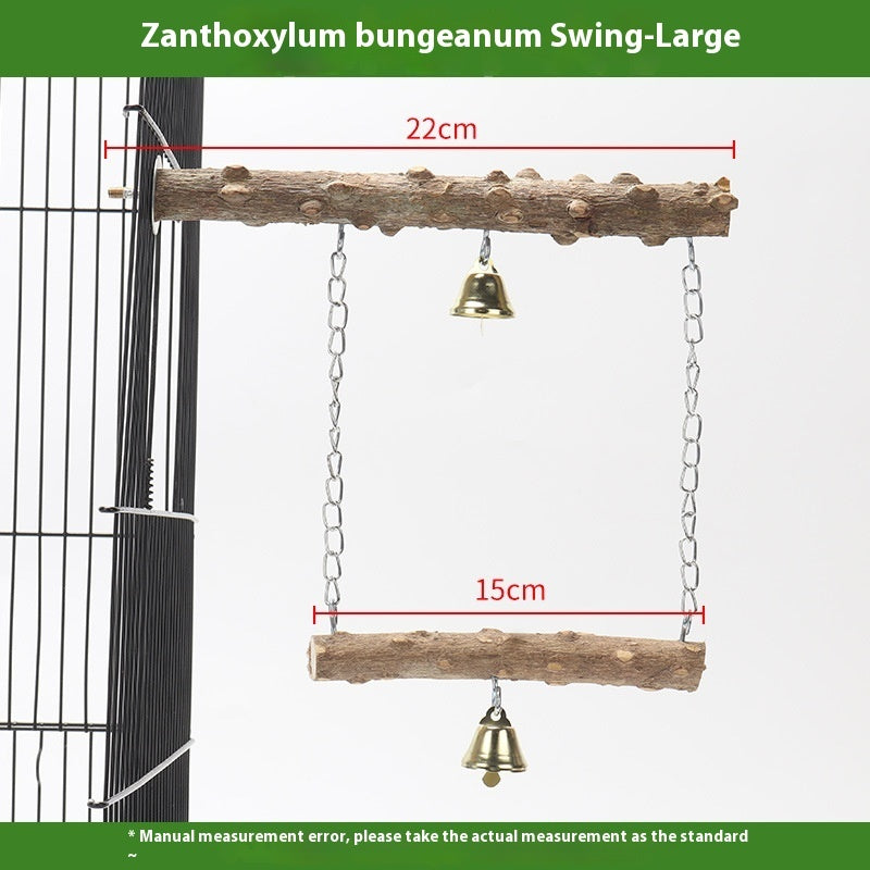 Double Perch Swing for Birds
