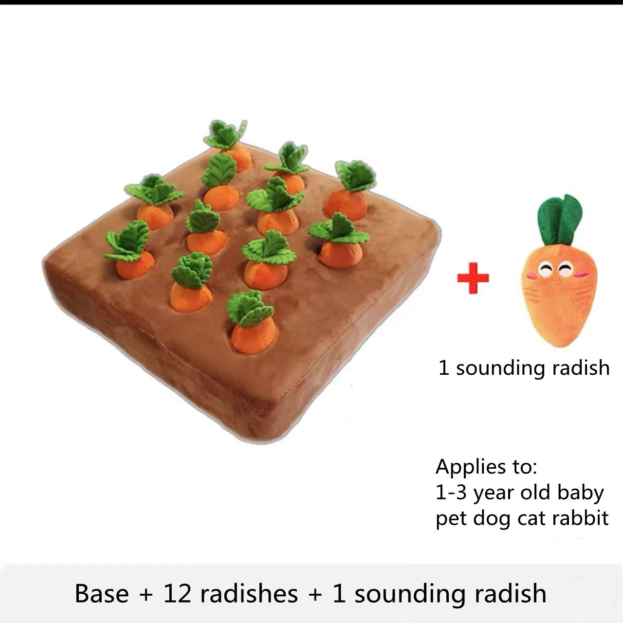 Carrot Plush Snuffle Toy