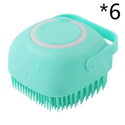 Silicone Pet Bath Massage Glove Brush