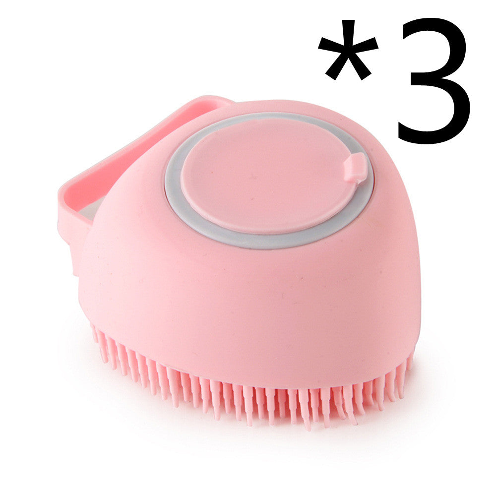 Silicone Pet Bath Massage Glove Brush