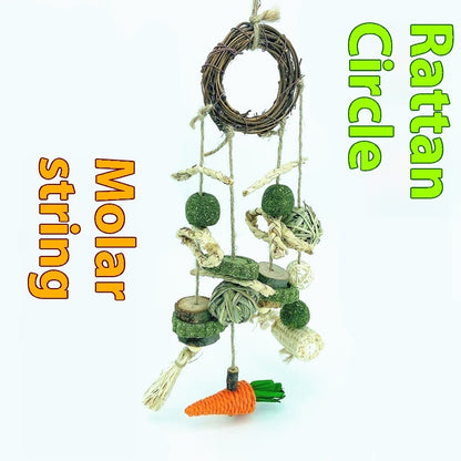 Rattan Ring Molar String for Small Pets & Birds