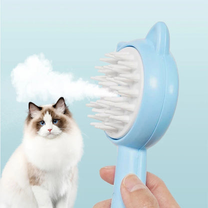 Multifunctional Self-Cleaning Grooming Brush with Mist