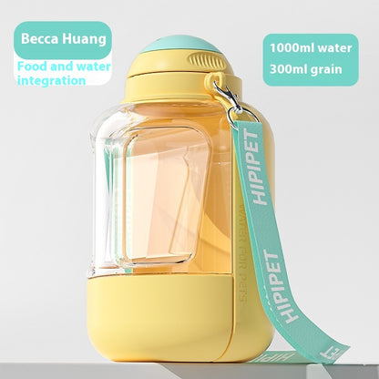 2-in-1 Portable Pet Water Bottle & Food Bowl
