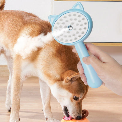 Multifunctional Self-Cleaning Grooming Brush with Mist