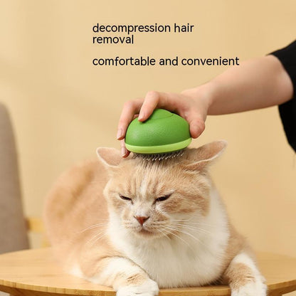 Mini Portable Avocado Self-Cleaning Pet Grooming Brush