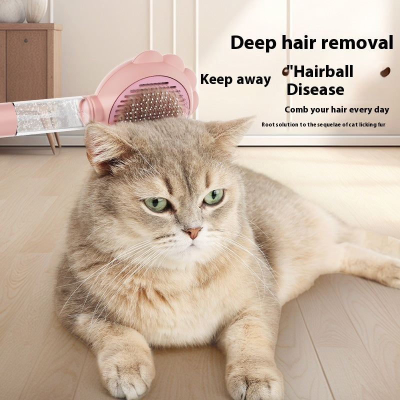 2-in-1 Self-Cleaning Spray Grooming Brush for Cats & Dogs