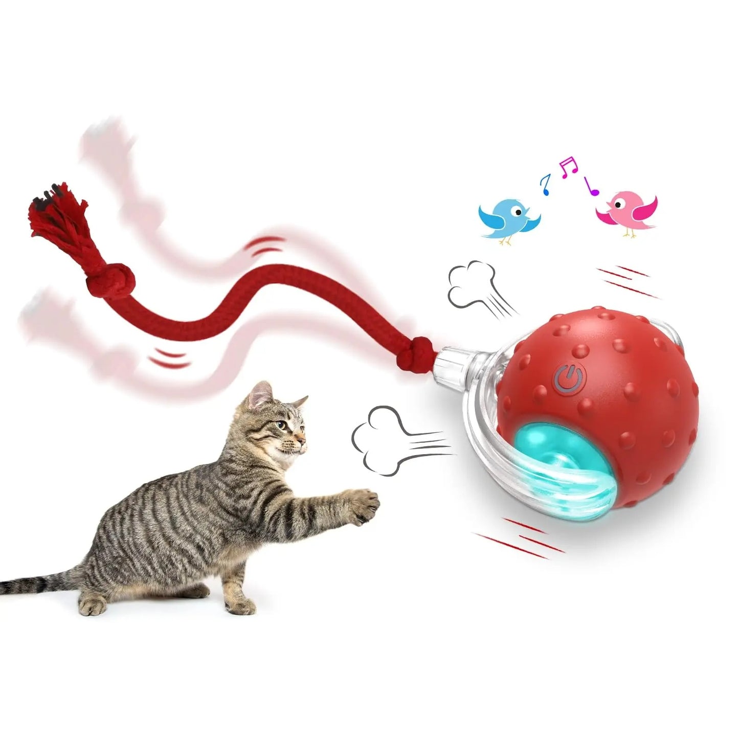Interactive Automatic Rolling Ball Toy for Cats