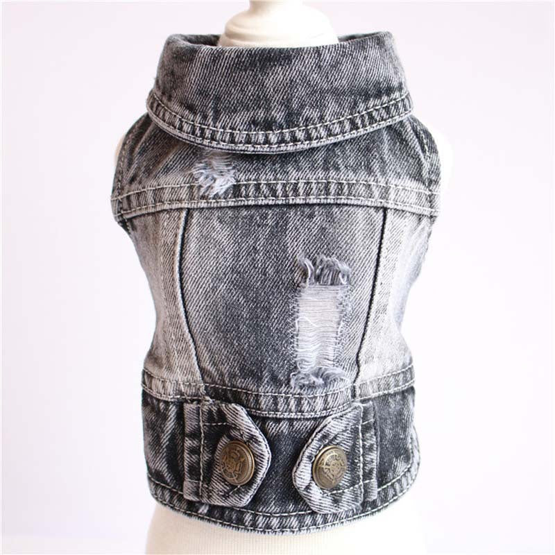 Dog Denim Jacket Vest