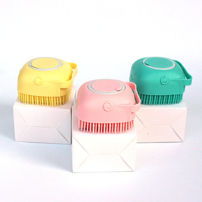 Silicone Pet Bath Massage Glove Brush