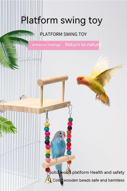 Bird Station Rack + Swing Set